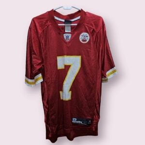Men's Kansas City Chiefs Football Reebok NFL Jersey, Size S, Red (Cassel #7)